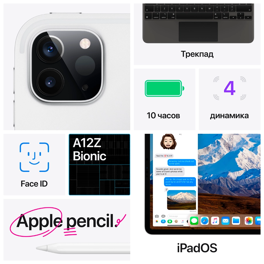 iPad Pro 12.9 (4th Gen), 128 ГБ, Wi-Fi, Серый космос
