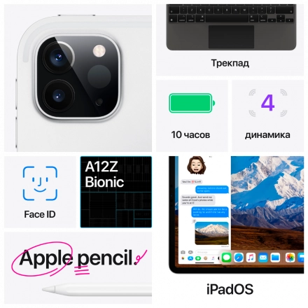iPad Pro 12.9 (4th Gen), 128 ГБ, Wi-Fi, Серый космос