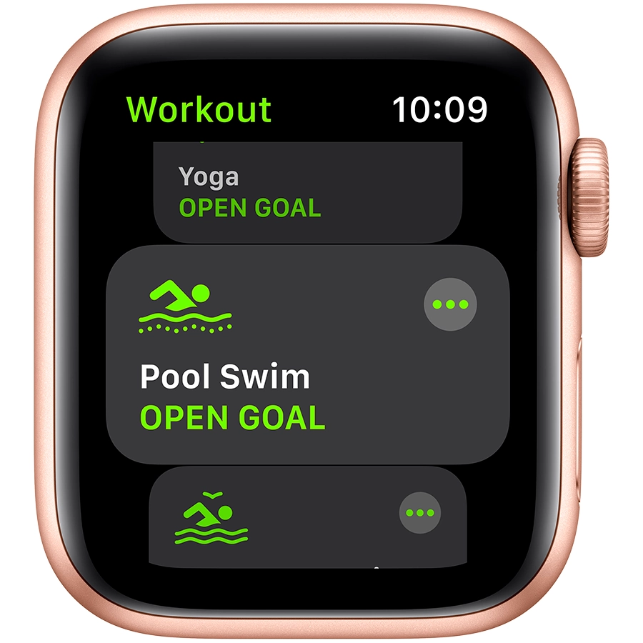 Apple Watch SE GPS, 40мм, Золотой, Cпортивный ремешок цвета «розовый песок»