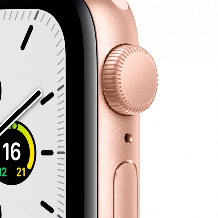 Apple Watch SE GPS, 40мм, Золотой, Cпортивный ремешок цвета «розовый песок»