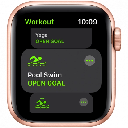 Apple Watch SE GPS, 40мм, Золотой, Cпортивный ремешок цвета «розовый песок»