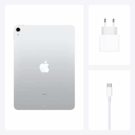 iPad Air 4, 256 ГБ, Wi-Fi, Серебристый