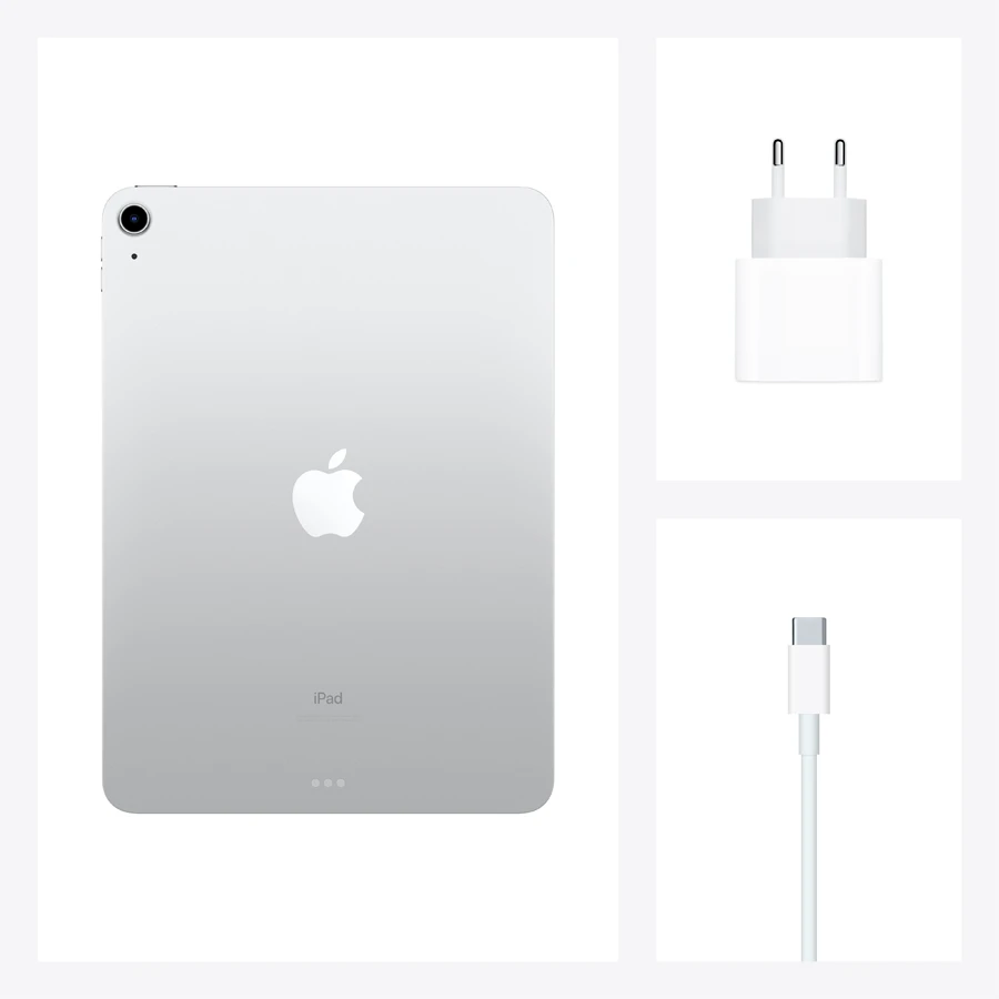 iPad Air 4, 64 ГБ, Wi-Fi+4G, Серебристый