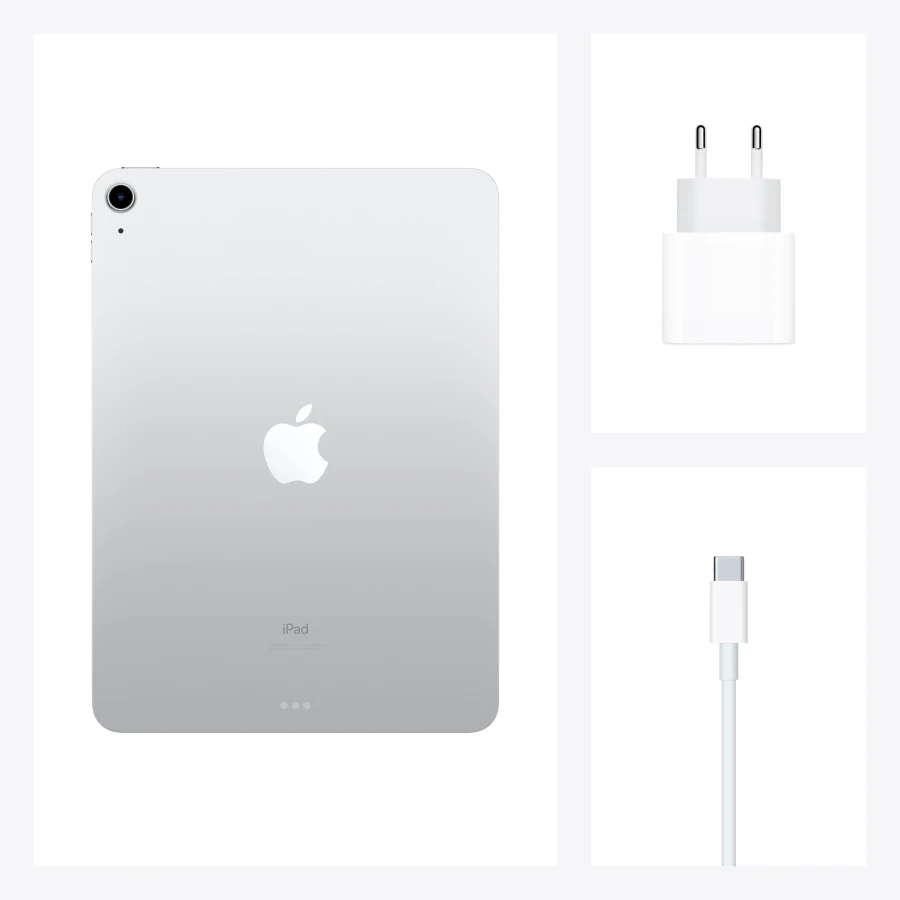 iPad Air 4, 64 ГБ, Wi-Fi+4G, Серебристый
