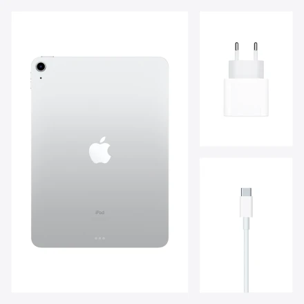 iPad Air 4, 64 ГБ, Wi-Fi+4G, Серебристый