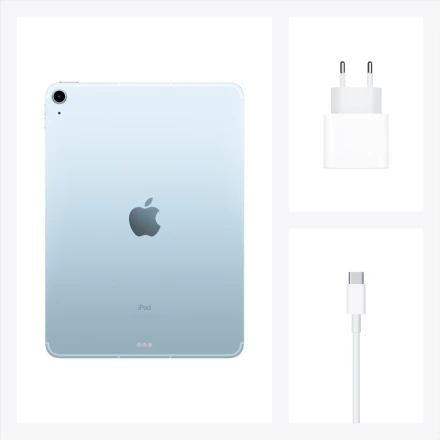 iPad Air 4, 64 ГБ, Wi-Fi+4G, Небесно-голубой