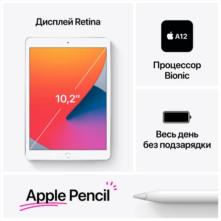 iPad 10.2 (8 Gen), 32 GB, Wi-Fi, Space Gray
