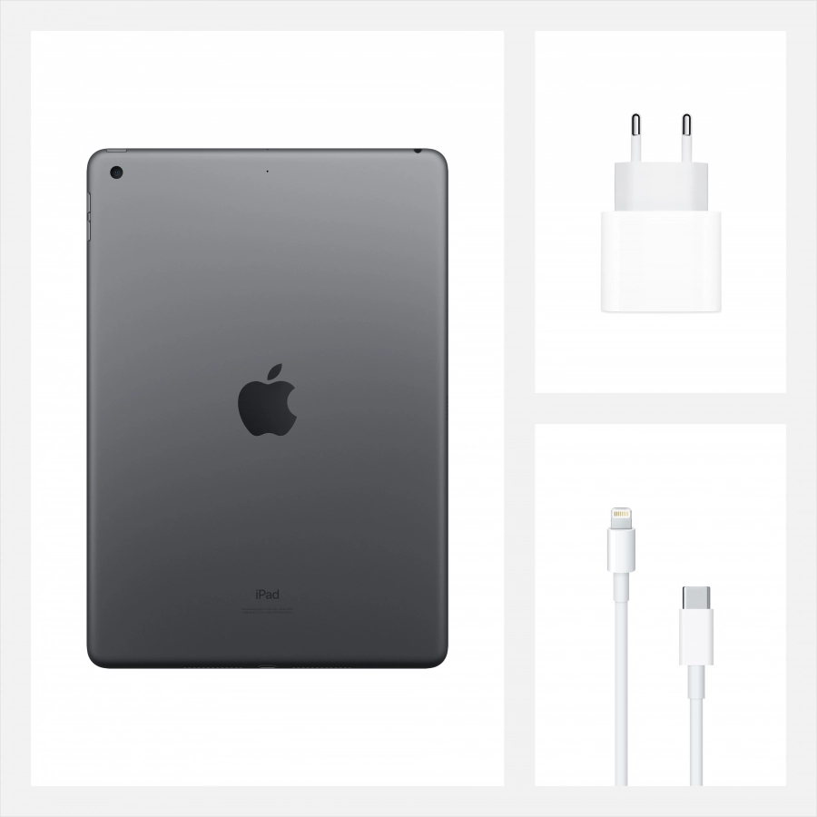 iPad 10.2 (8 Gen), 128 ГБ, Wi-Fi, Серый космос