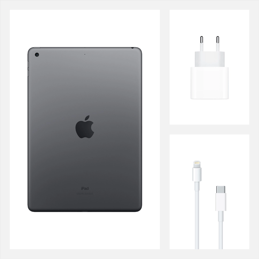 iPad 10.2 (8 Gen), 128 ГБ, Wi-Fi, Серый космос