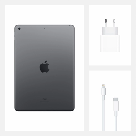 iPad 10.2 (8 Gen), 128 ГБ, Wi-Fi, Серый космос