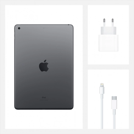 iPad 10.2 (8 Gen), 128 ГБ, Wi-Fi, Серый космос