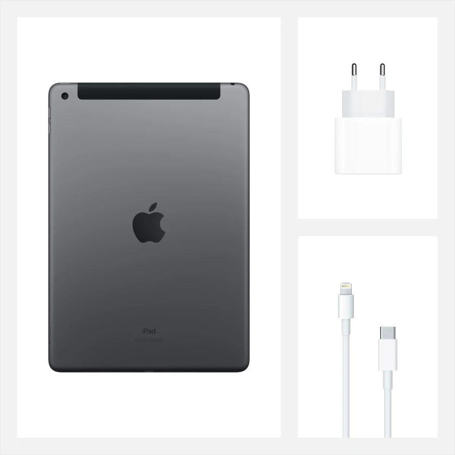 iPad 10.2 (8 Gen), 32 ГБ, Wi-Fi+4G, Серый космос