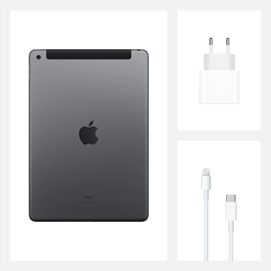 iPad 10.2 (8 Gen), 32 ГБ, Wi-Fi+4G, Серый космос