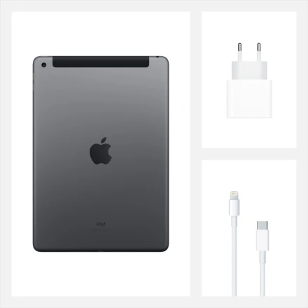 iPad 10.2 (8 Gen), 32 ГБ, Wi-Fi+4G, Серый космос