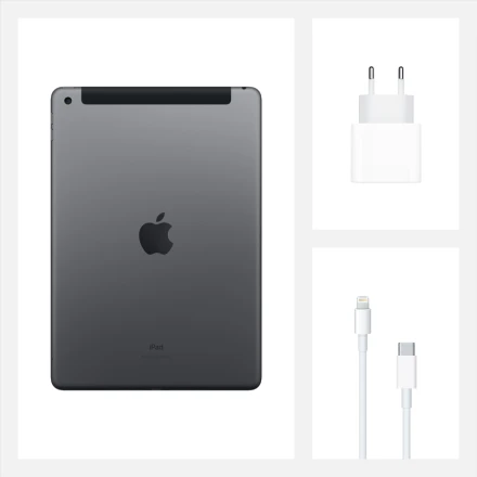 iPad 10.2 (8 Gen), 32 ГБ, Wi-Fi+4G, Серый космос