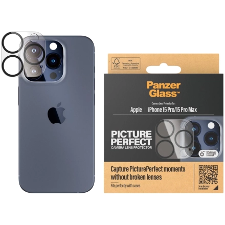 Защитное покрытие камеры PANZERGLASS для iPhone 15 Pro/15 Pro Max