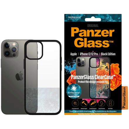 Чехол PANZERGLASS ClearCase для iPhone 12/12 Pro, Чёрный