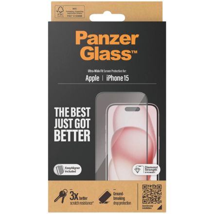Защитное стекло PANZERGLASS для iPhone 15