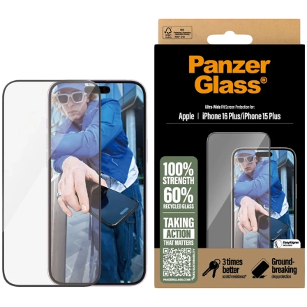Защитное стекло PANZERGLASS для iPhone 15 Plus/16 Plus