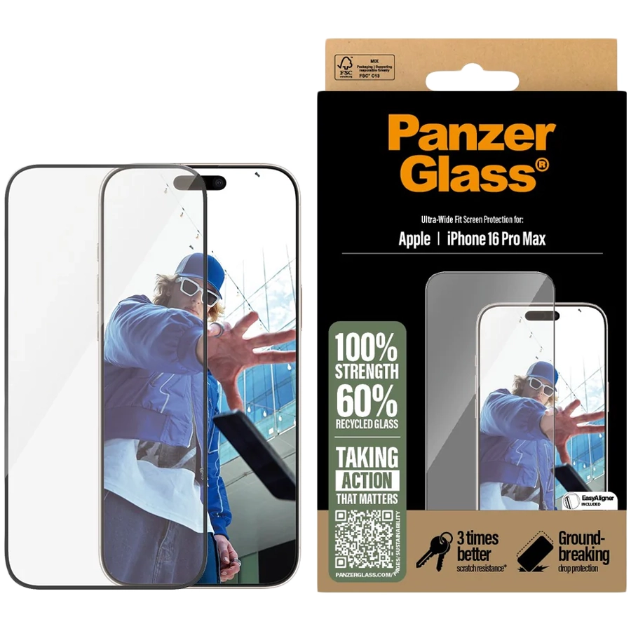 Защитное стекло PANZERGLASS для iPhone 16 Pro Max