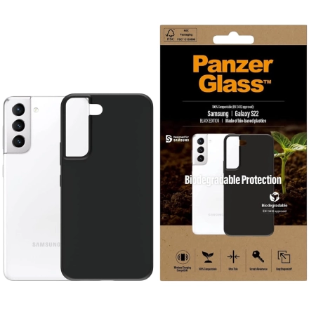 Чехол PANZERGLASS Biodegradable для Samsung Galaxy S22, Прозрачный