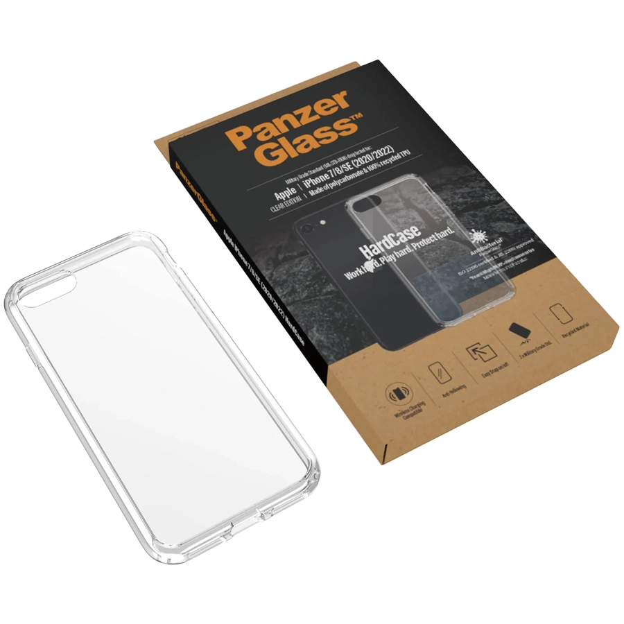 Защитный чехол PANZERGLASS HardCase для iPhone SE (3-го поколения)/SE (2-го поколения)/8/7, Прозрачный