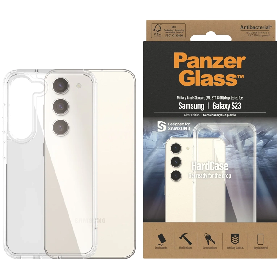 Защитный чехол PANZERGLASS HardCase для Samsung Galaxy S23, Прозрачный