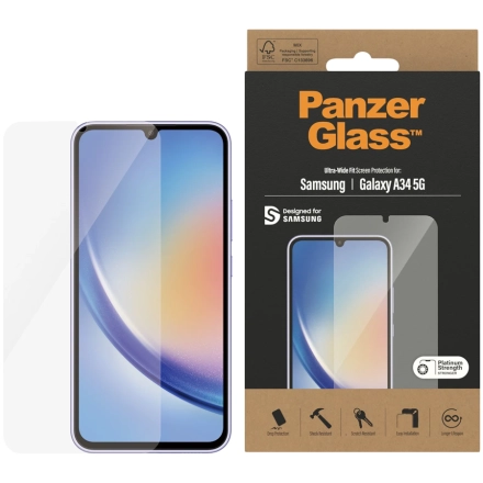 Защитное стекло PANZERGLASS для Samsung Galaxy A34