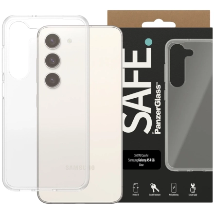 Чехол PANZERGLASS SAFE. by PanzerGlass Case для Samsung Galaxy S23, Прозрачный