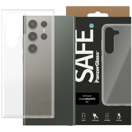 Чехол PANZERGLASS SAFE. by PanzerGlass Case для Samsung Galaxy S23 Ultra, Прозрачный