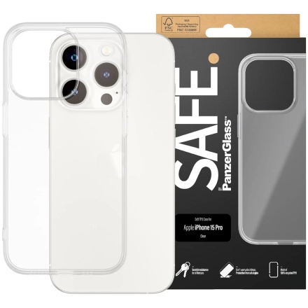 Чехол PANZERGLASS TPU Case для iPhone 15 Pro, Прозрачный