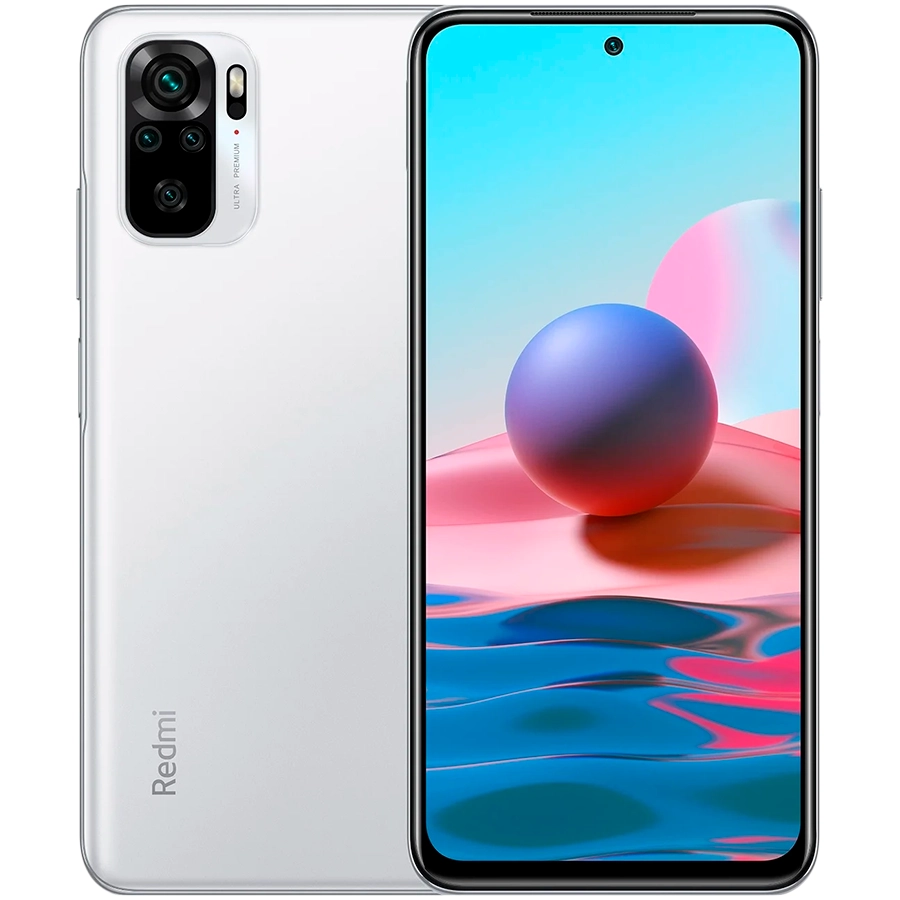 Купить Xiaomi Redmi Note 10 128 ГБ Pebble White в Минске