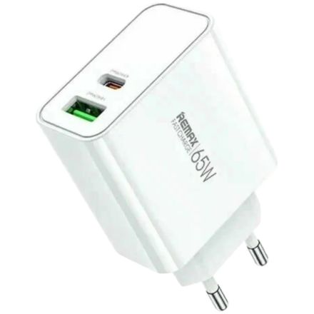 Адаптер питания REMAX 2*USB/USB-C, 65 Вт