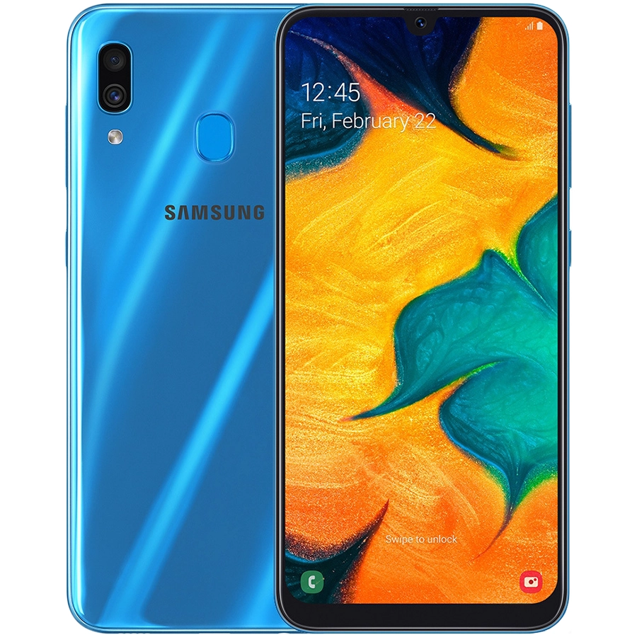 Купить Samsung Galaxy A30 32 ГБ Синий