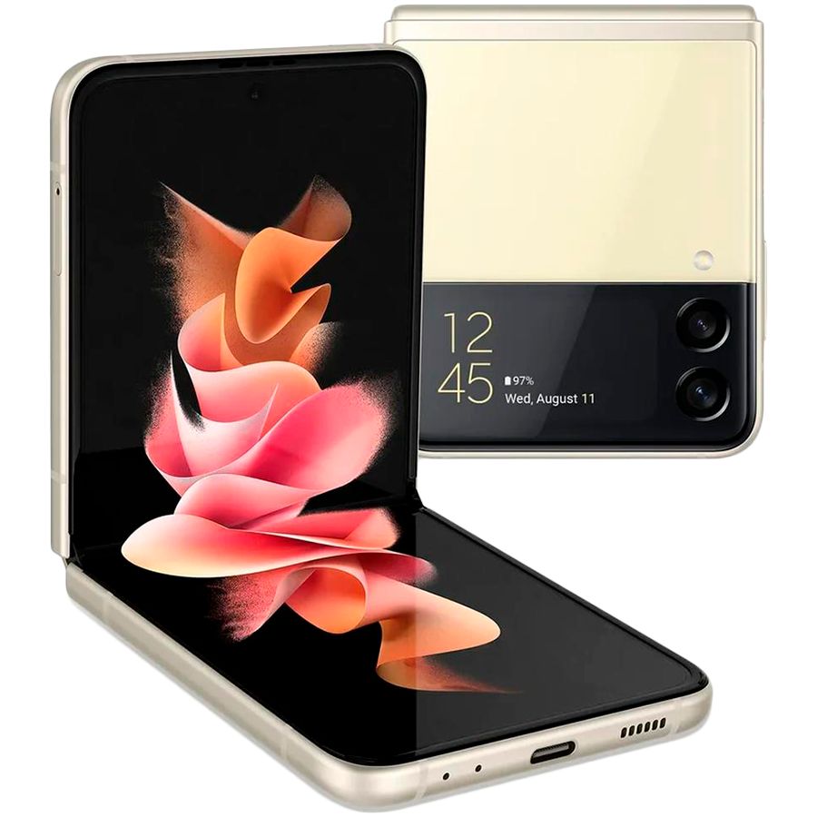 Мобільний телефон Samsung Galaxy Z Flip 3 (F711B) 256Gb Cream (SM-F711BZEESEK) Б\В