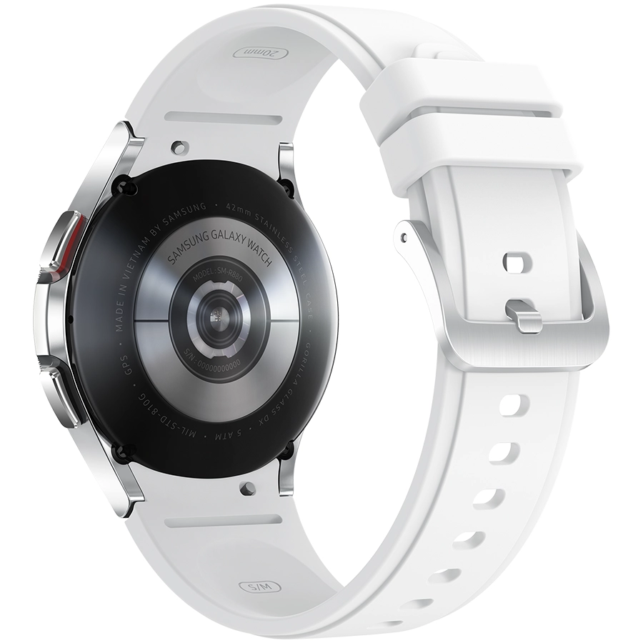 Samsung Galaxy Watch 4 Classic (1.20", 396x396, 16 ГБ, Wear OS, Bluetooth 5.0) Серебристый