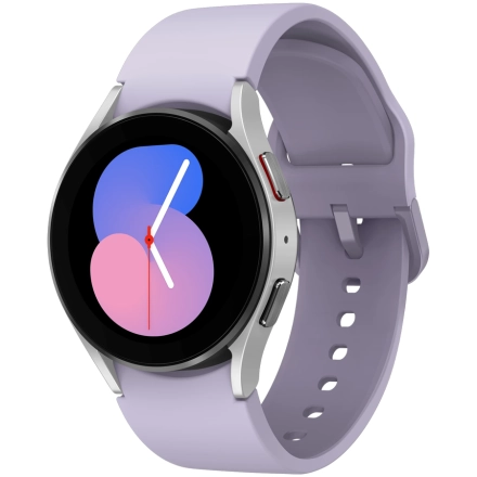Samsung Galaxy Watch 5 40mm BT (1.20", 396x396, 16 ГБ, Watch OS, Bluetooth 5.2) ) Серебристый