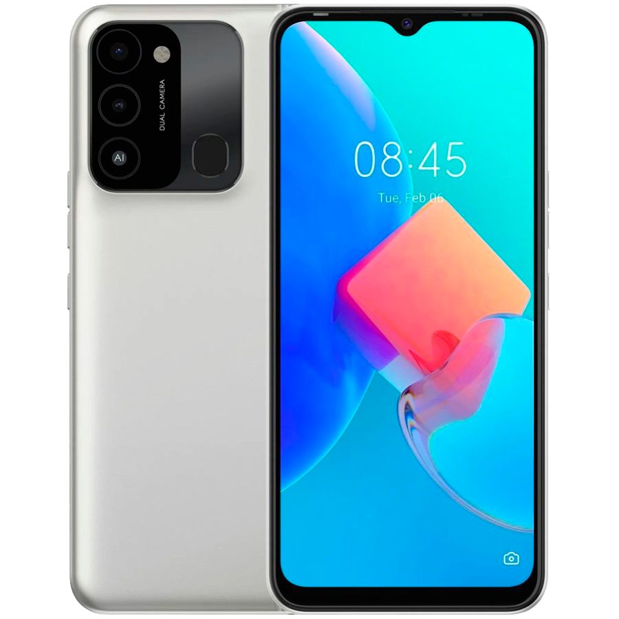 Мобільний телефон Tecno Spark 8C (KG5j) 4/64Gb Diamond Gray Б\В
