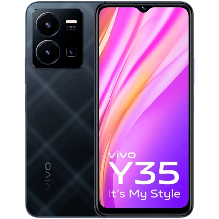 Vivo Y35 128 ГБ Agate Black