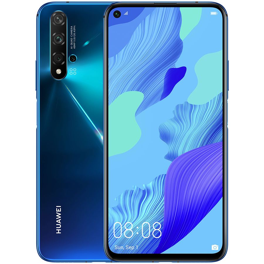 Мобильный телефон Huawei Nova 5Т 2019 6/128Gb Crush Blue (YAL-L21) Б\У