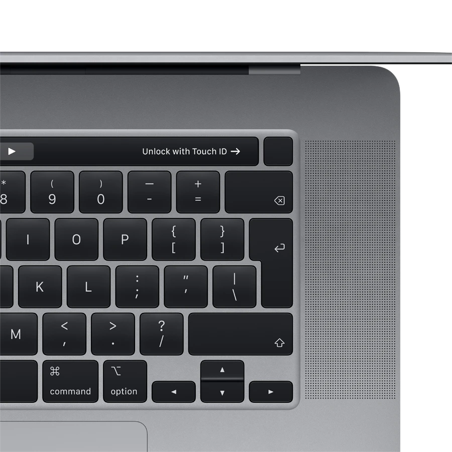 MacBook Pro 16" with Touch Bar Intel Core i9, 32 GB, 2 TB, Space Gray