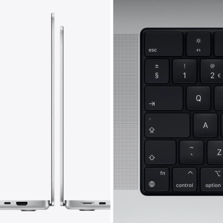 MacBook Pro 16.2" Apple M1 Pro (10C CPU/16C GPU), 32 GB, 1 TB, Silver