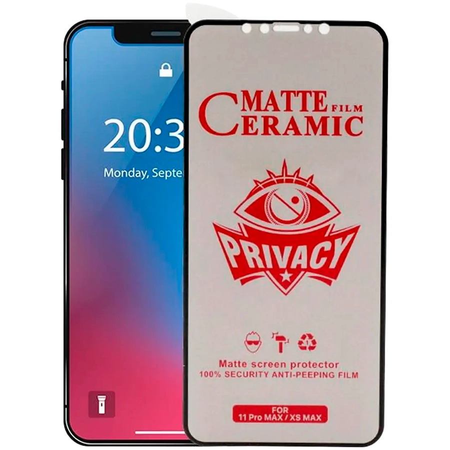 Защитное стекло OTHER BRANDS для iPhone 14 Pro Max, Матовый, Чёрный
