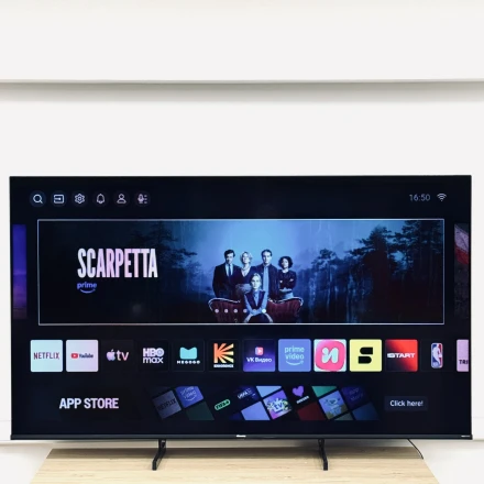 HISENSE TV QLED, 65", [Direct LED/QLED/Wide Colour Gamut/Dolby Vision/VRR Technology], Black (65E77K)