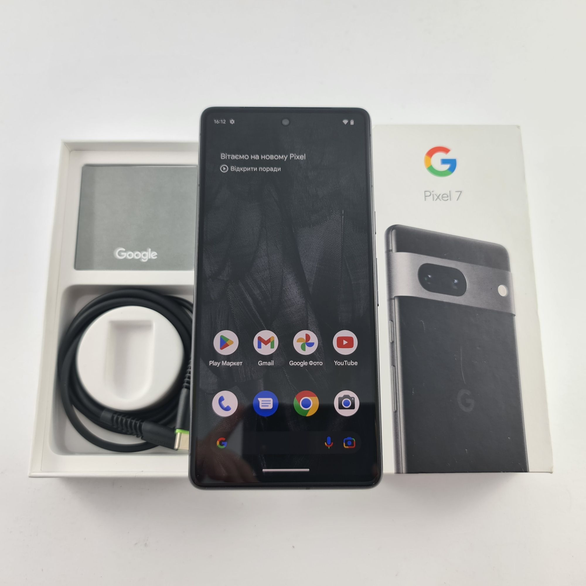 Мобільний телефон Google Pixel 7 8/128Gb Obsidian Б\В