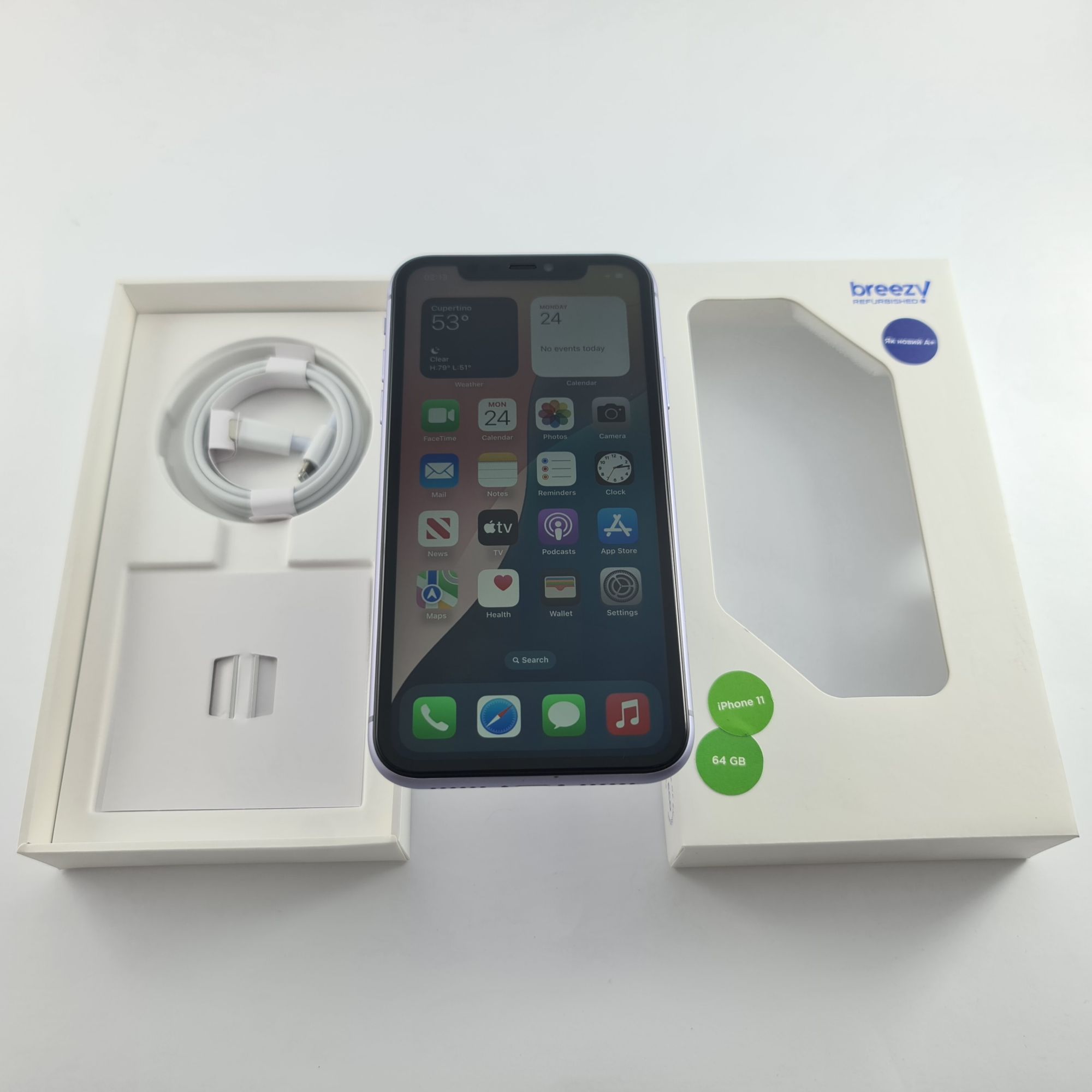 Мобільний телефон iPhone 11 128GB Purple, Model A2221 Б\В