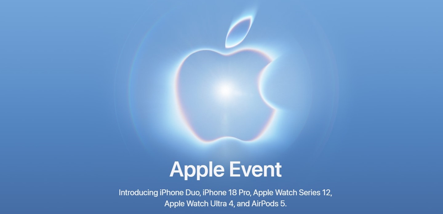 Презентация Apple 9 сентября 2026 - iPhone 18 Pro / Pro Max, складной iPhone Duo и другие новинки осени