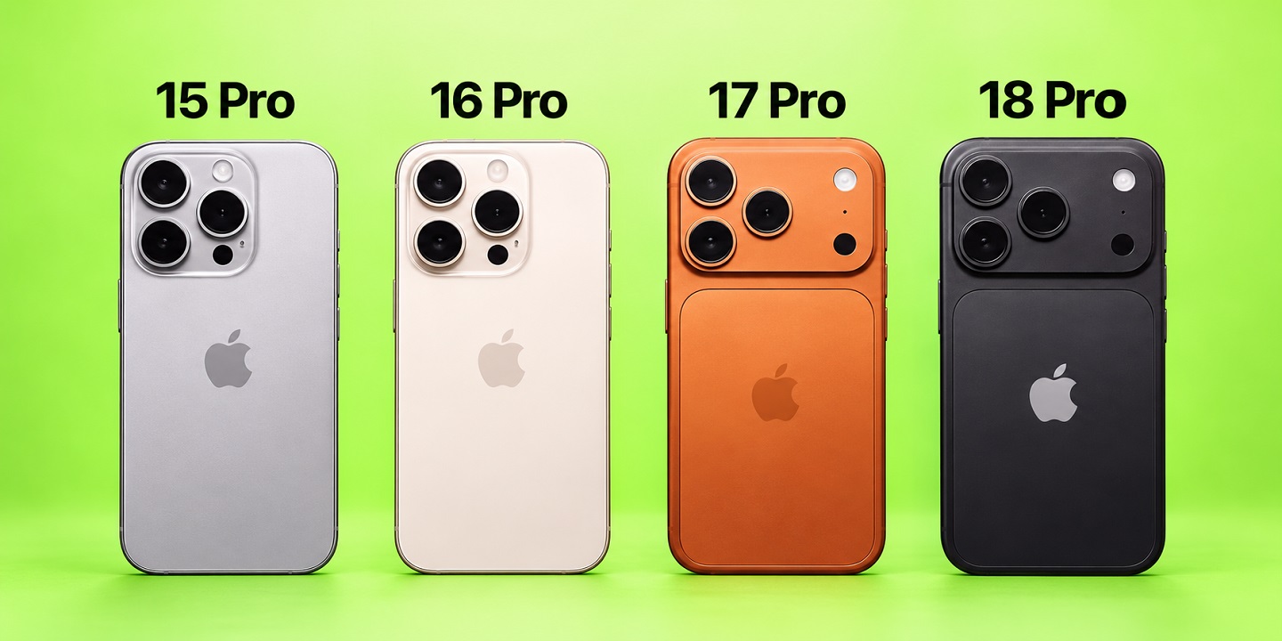 Comparație între iPhone 18 Pro și predecesorii săi: iPhone 15 Pro, iPhone 16 Pro, iPhone 17 Pro